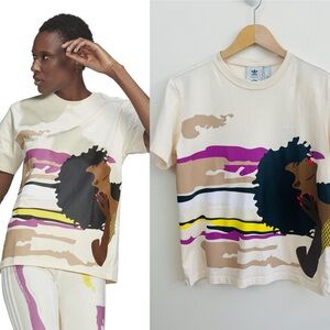 Adidas x Thebe Magugu Graphic T-Shirt, EUC